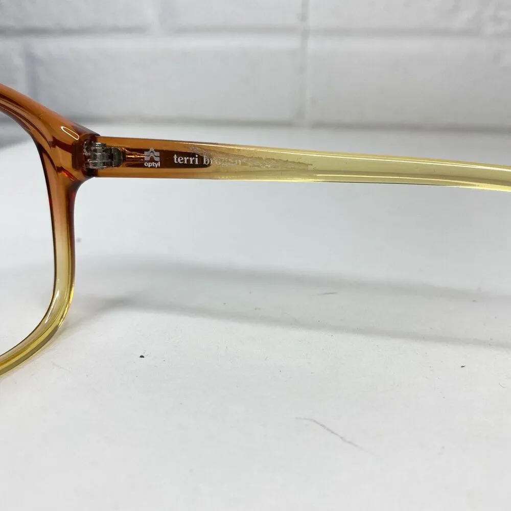 Vintage Terri Brogan 8786 30‎ Optyl Transparent Oval Sunglasses Frame NOS H2691
